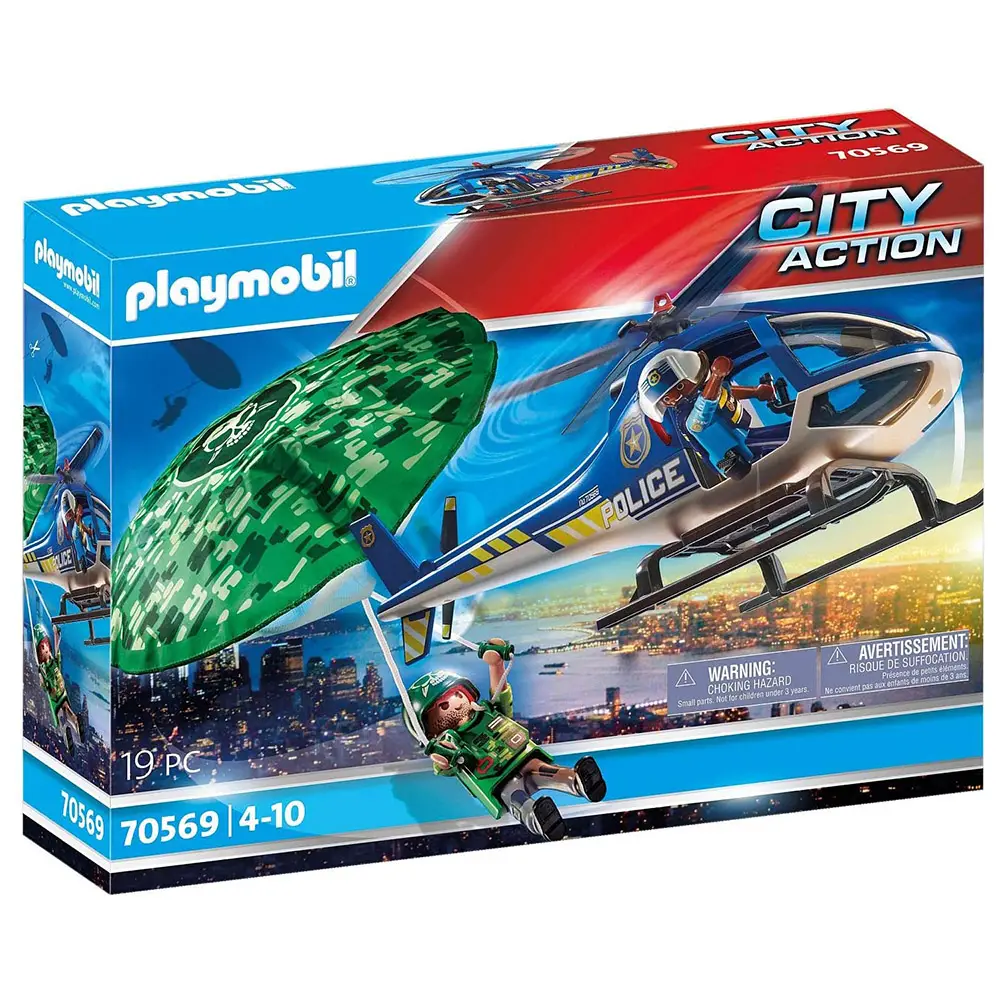Elicottero della Polizia e Fuggitivo - Playmobil City Action - playmobil