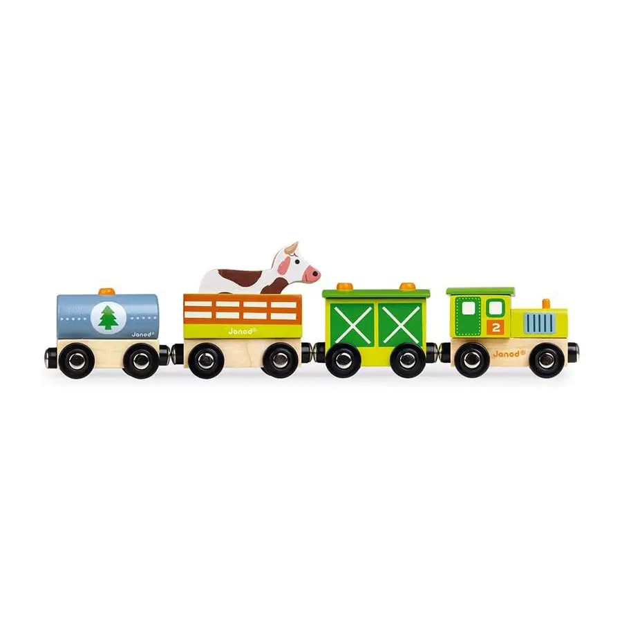 Story Treno Fattoria Janod – Gioco Educativo Magnetico in Legno - Primi giochi