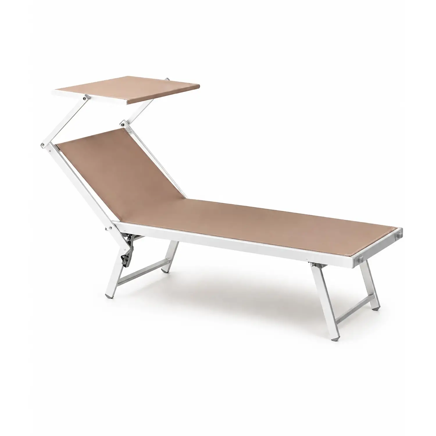 Lettino Prendisole da Giardino Freak Tortora – Relax e Comfort Outdoor - divani e poltrone