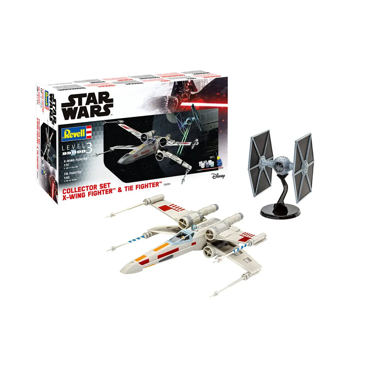 Gift Set X-Wing Fighter + TIE Fighter Scala 1:571:65 – Kit Modellismo Star Wars - star wars