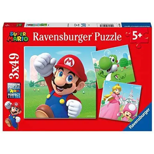 Puzzle Super Mario Ravensburger 3x49 Pezzi – Puzzle Bambini - Puzzle in cartone