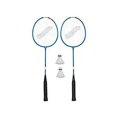 Set Badminton Completo – 2 Racchette Hobby Senior con Volani e Sacca - Attrezzature sportive