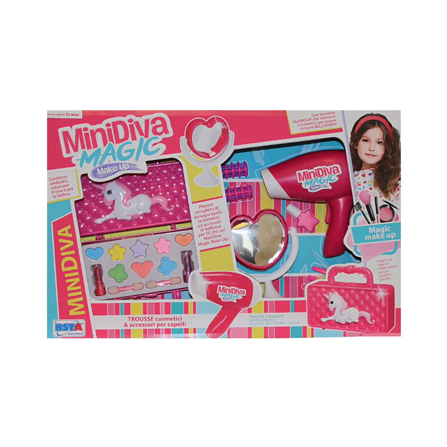 Minidiva Trucchi con Phon ed Accessori: Il Tuo Set da Bellezza per Divertimento Glamour - bellezza e accessori