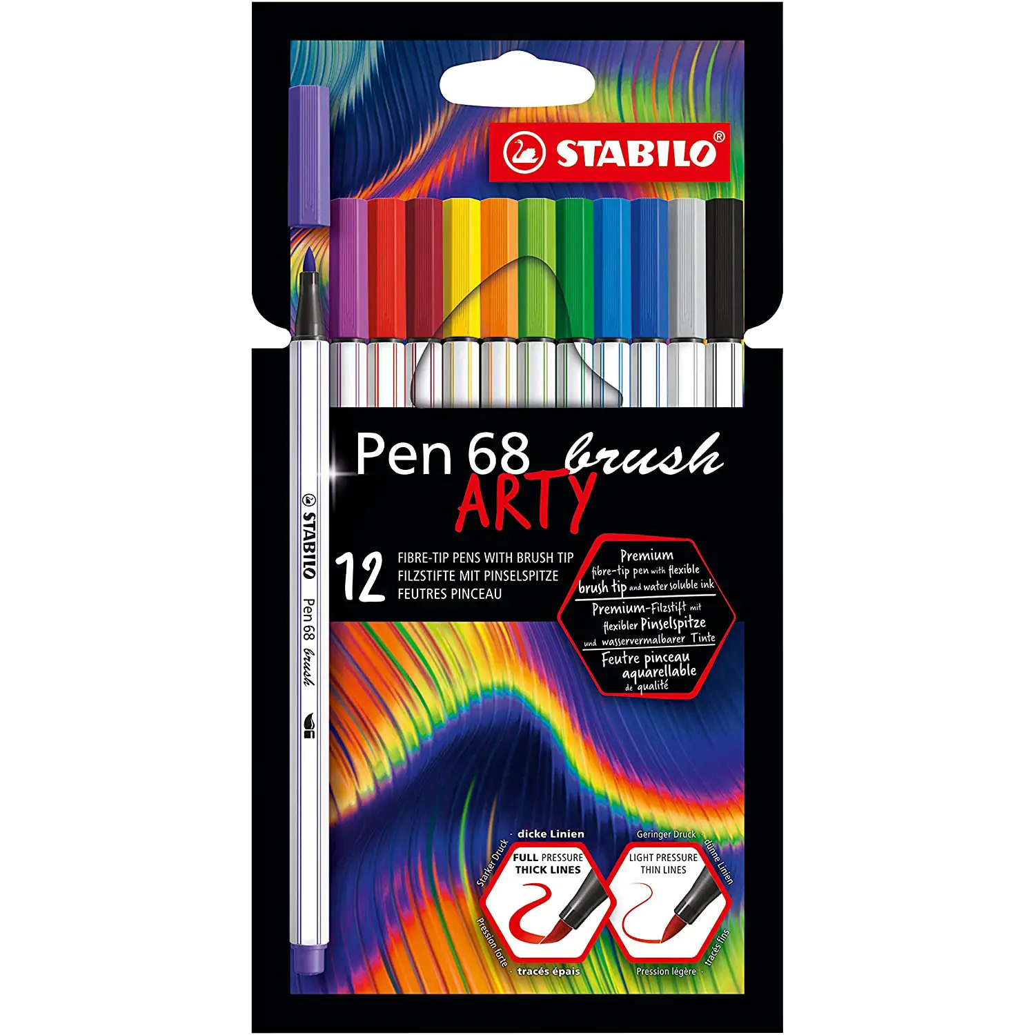 Pennarelli Stabilo Pen 68 – Set 12 Colori - Pennarelli