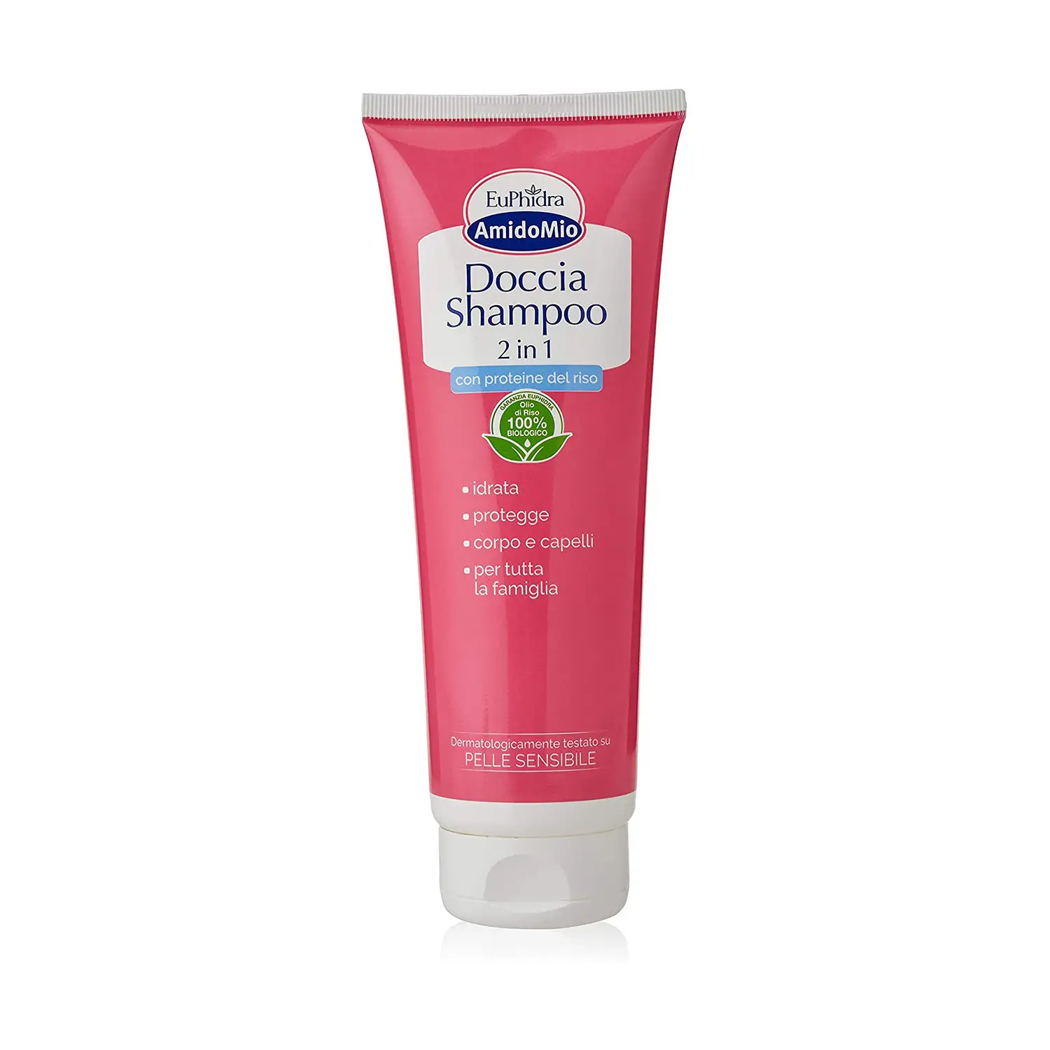 Euphidra Amidomio Doccia Shampoo 2in1 250 ml – Detergente Delicato Corpo e Capelli - cosmesi e igiene