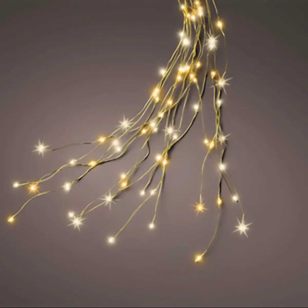 Catena Luminosa 832 LED Flashing 240cm Bianco Caldo/Gialla per Esterno - luci
