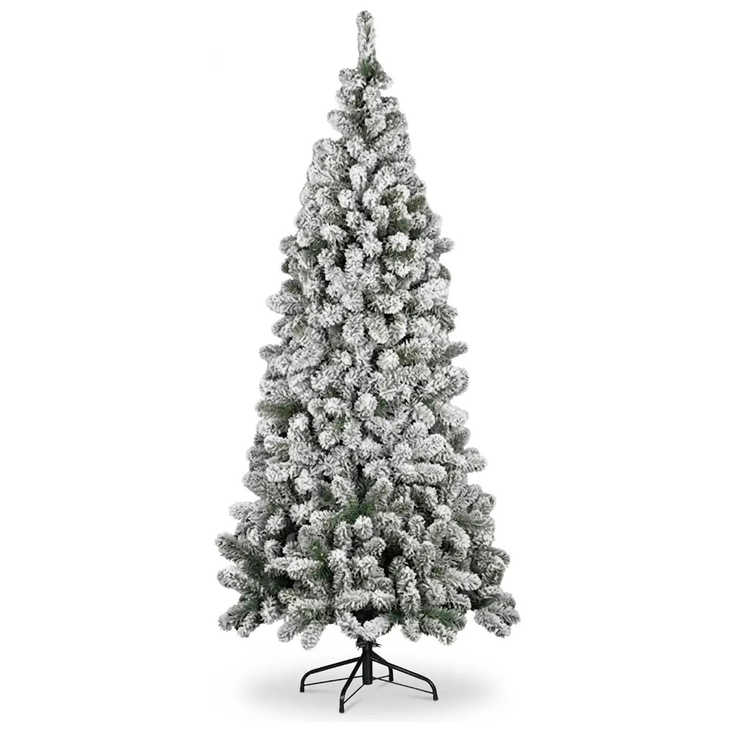 Albero di Natale Kenya Floccato 210 cm - Effetto Neve Realistico - alberi