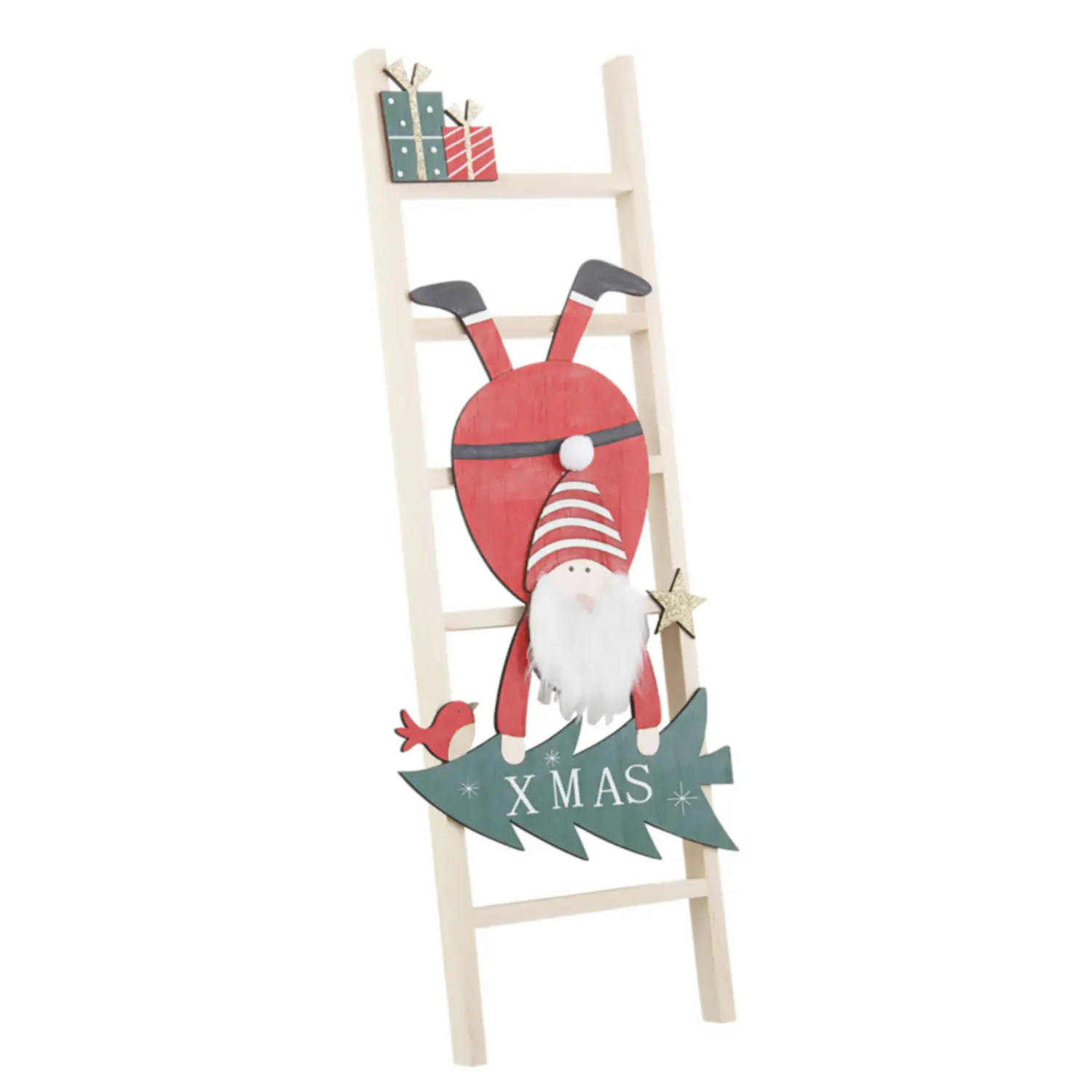 Scaletta Joux Babbo con Pino - Cm 22x60 h - addobbi casa