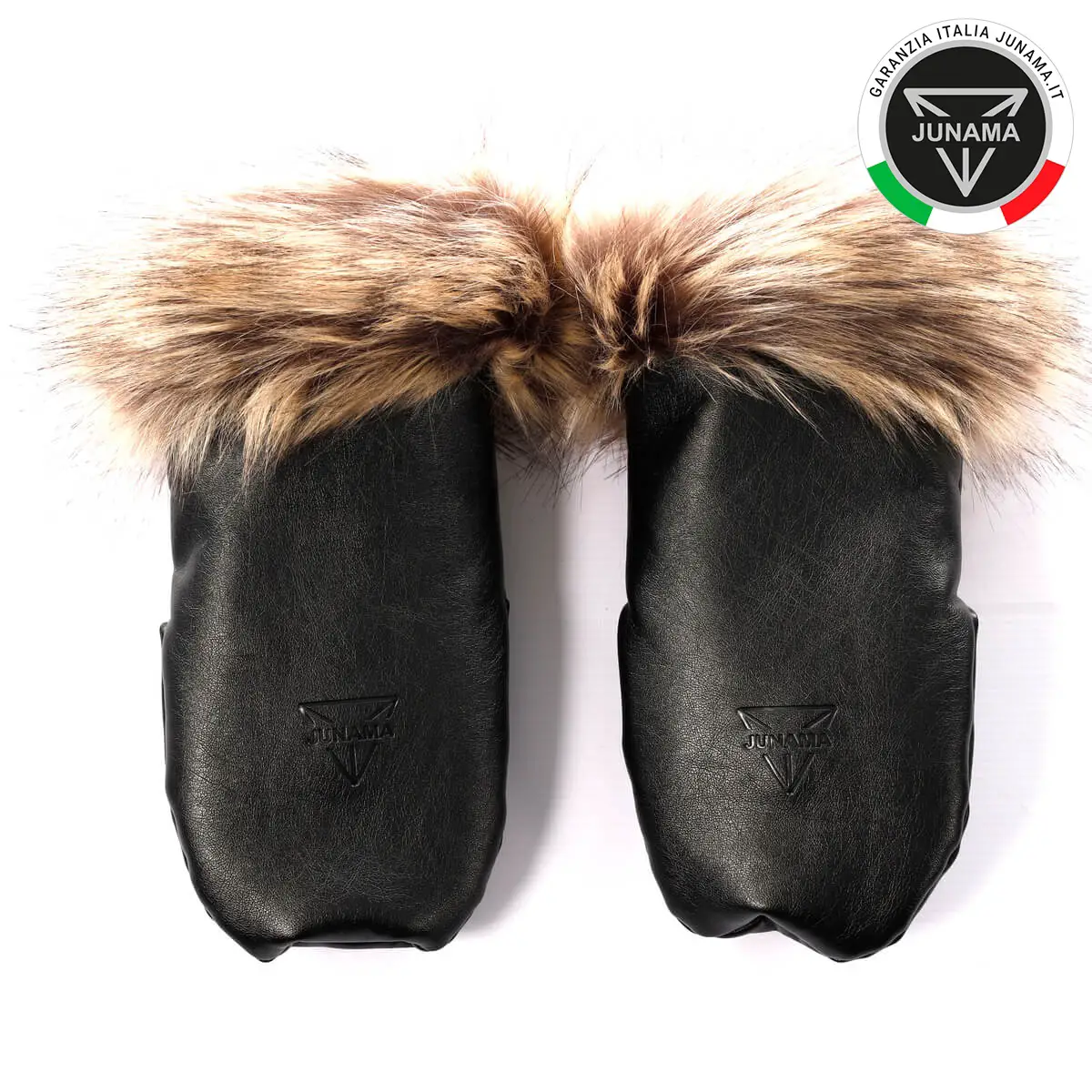 GUANTI DA AGGANCIO IN PELLE NERA PER TELAIO JUNAMA - accessori