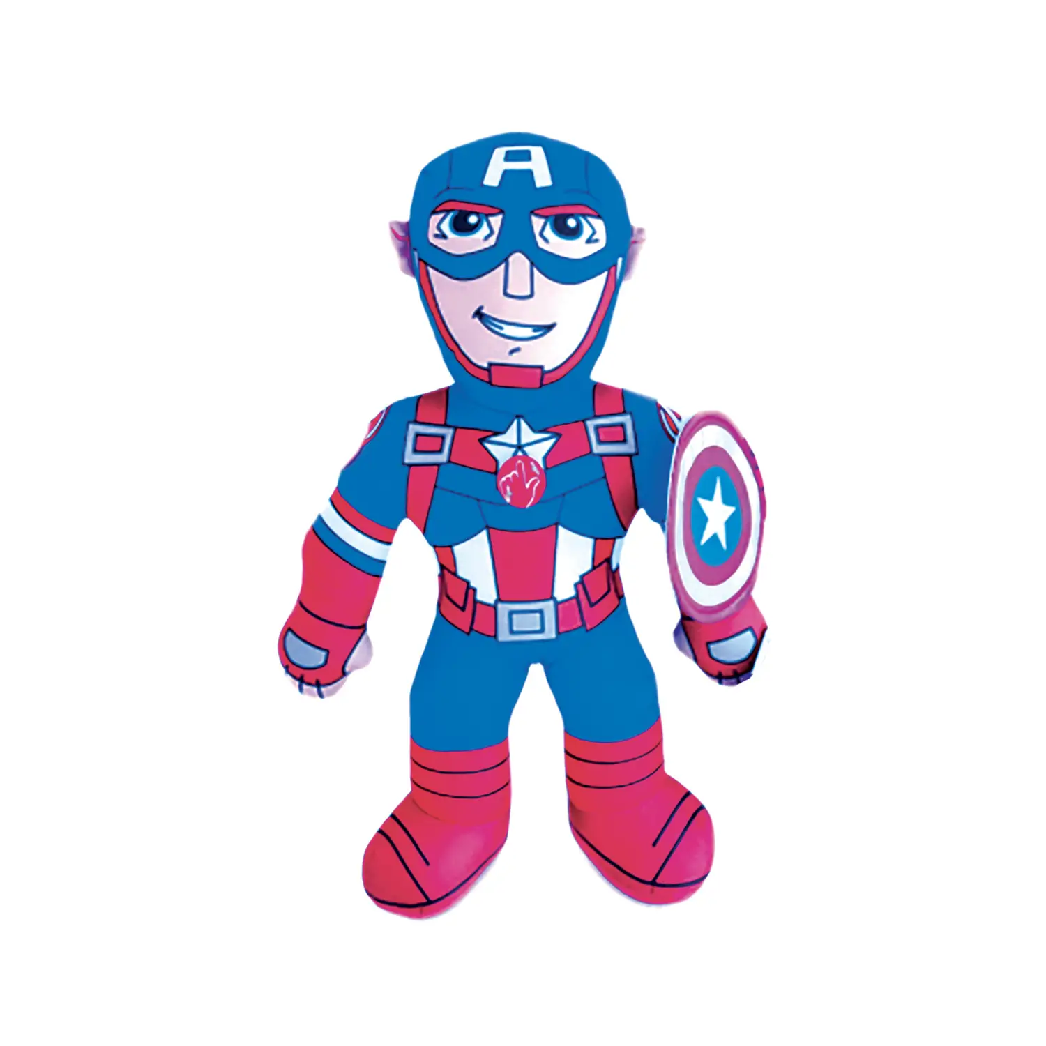 Peluche Marvel 38 Cm Capitan America Con Suono - peluches 0/36 mesi