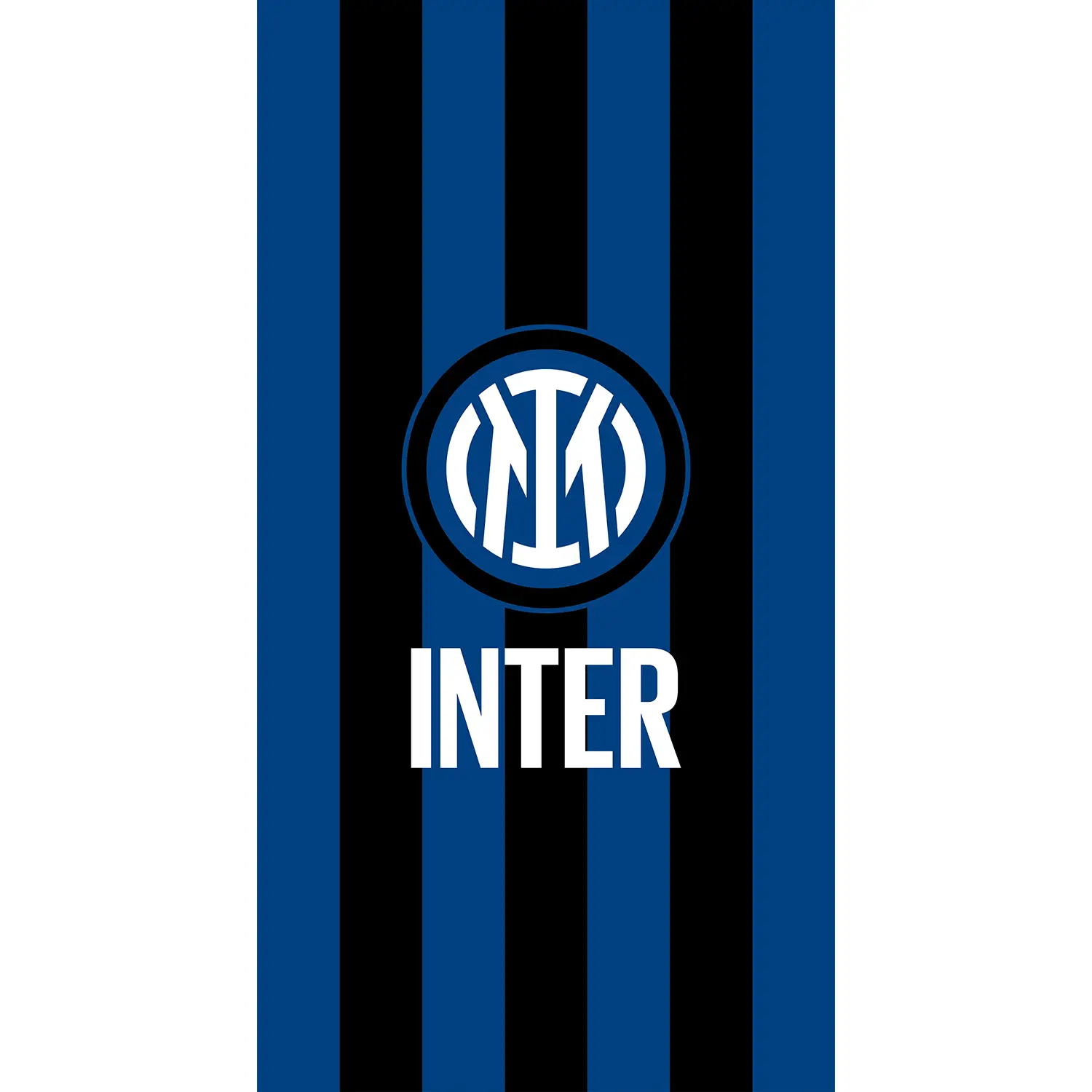 Telo Mare In Spugna 90x170 Logo Inter 100% Cotone - accessori stagionali