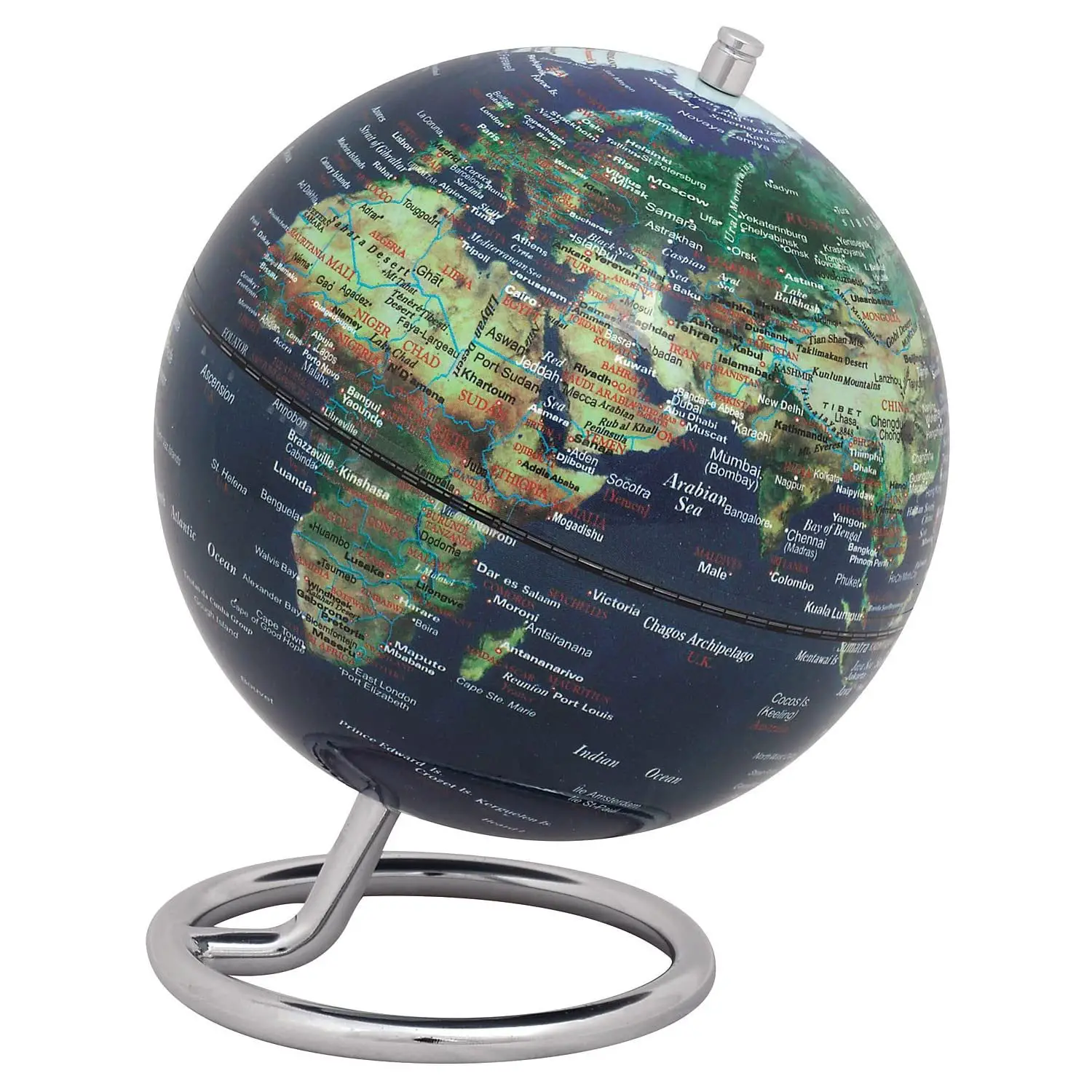 Mini-Mappamondo Galileo Physical 2 - Diametro 135mm / Altezza 170mm - Geografia e scienze naturali