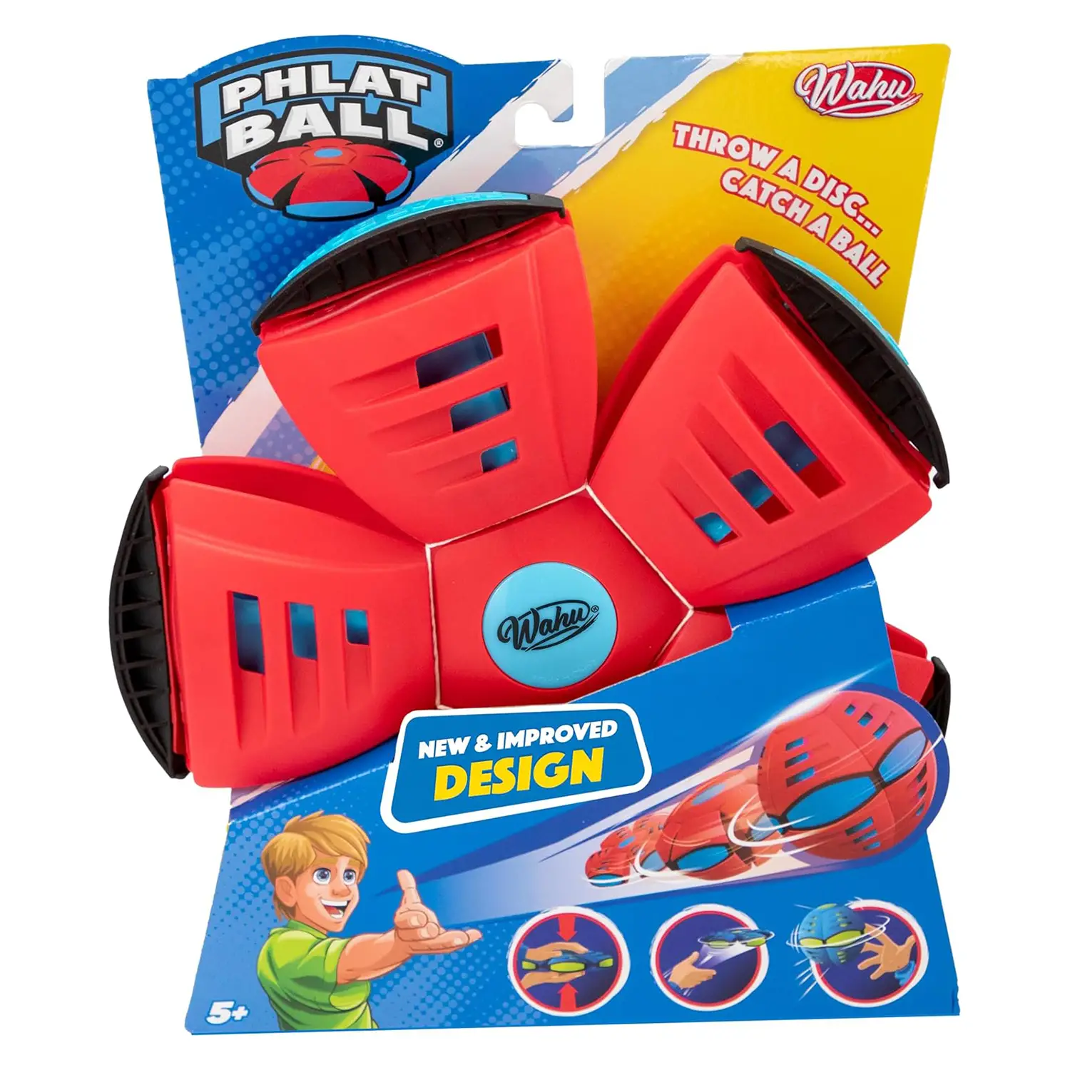 Wahu Phlat Ball Rosso, Lancia Un Disco E Prendi Una Palla - estivo mare