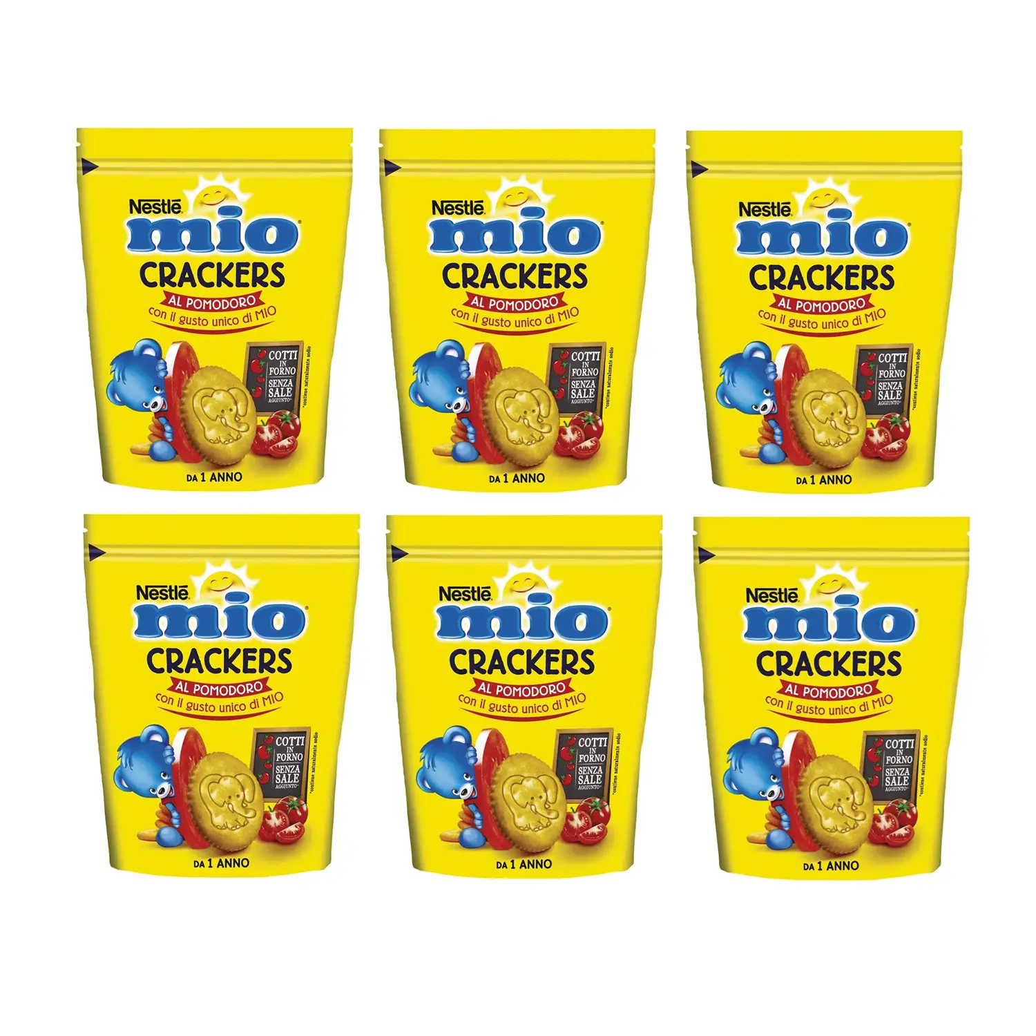 Mio Crackers Pomodoro – Snack per Bambini 100 g - biscotti