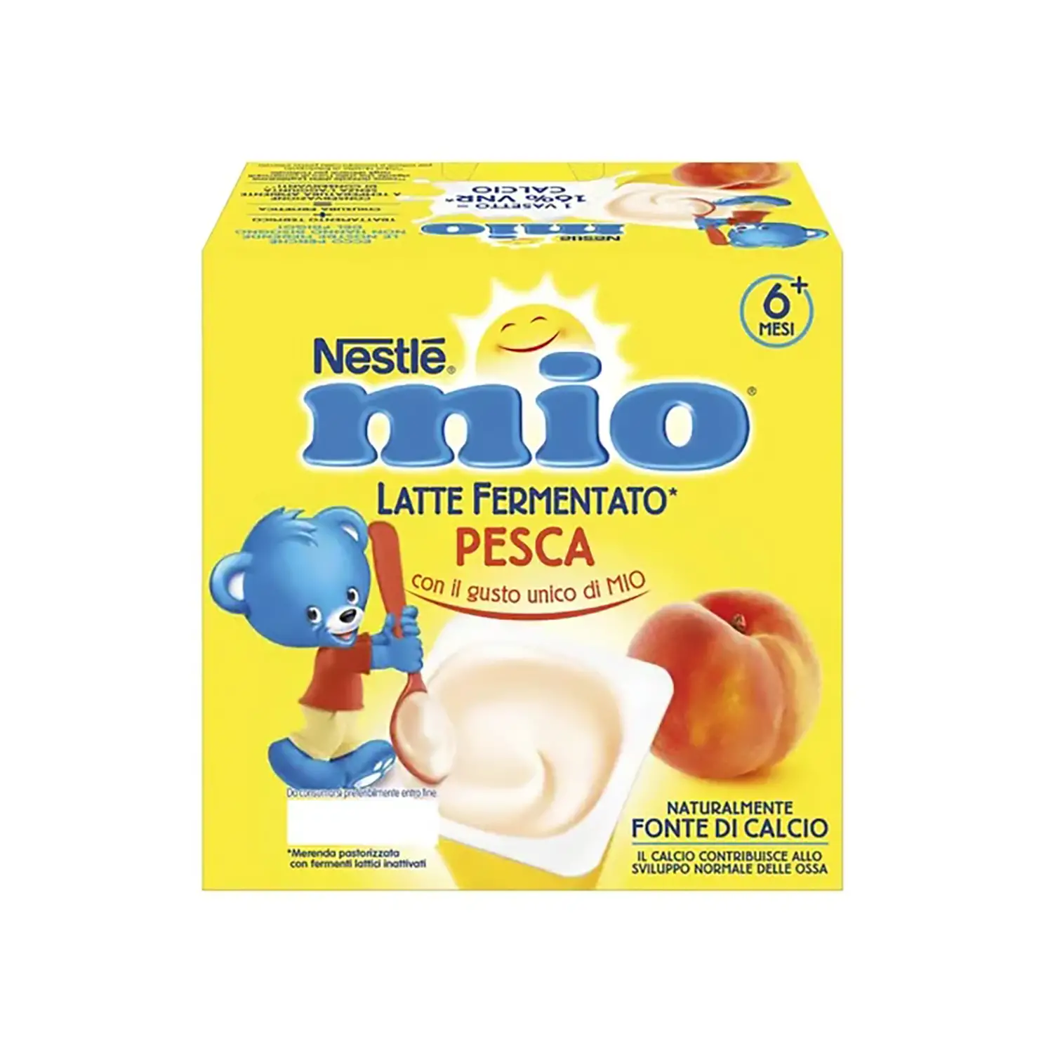 Merenda Nestlé Yogurt Pesca 100g x4 – Snack Nutriente e Gustoso per Bambini - merende