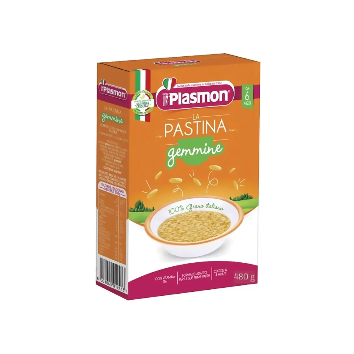 Pastina Plasmon Gemmine 480 g - Pasta per Bambini - pastine