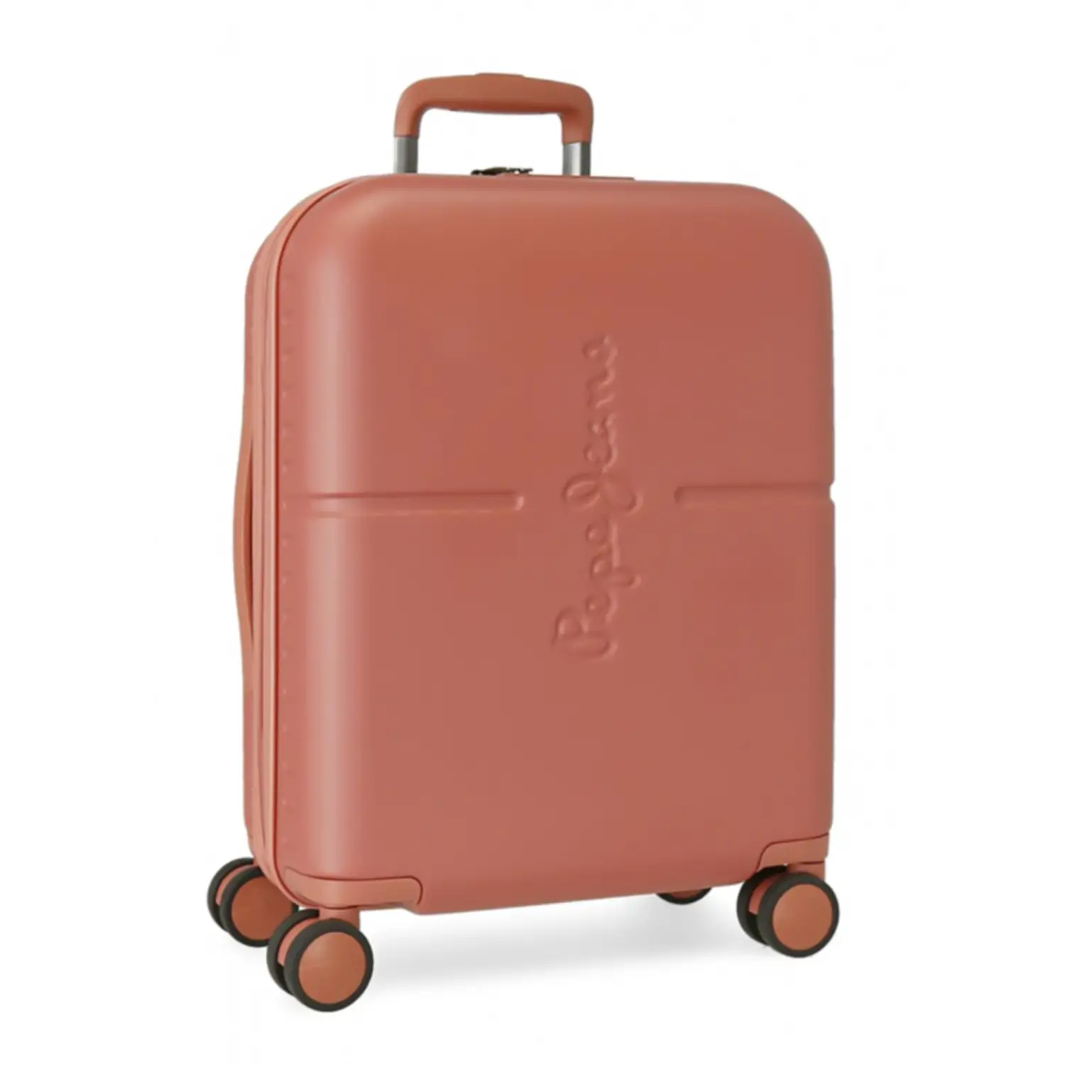 Pepe Jeans Trolley da Cabina Abs 55cm. 4 Ruote Highlight Terracotta - valige e borse da viaggio