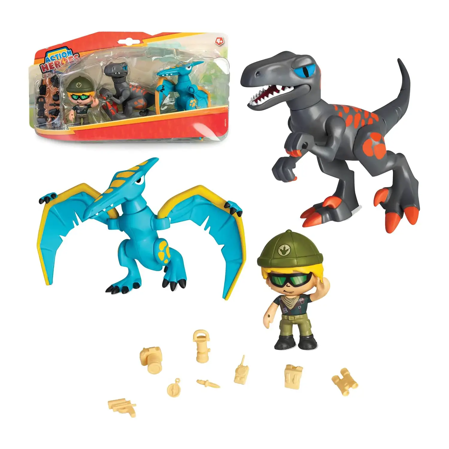 Action Heroes Dino Pack - play set