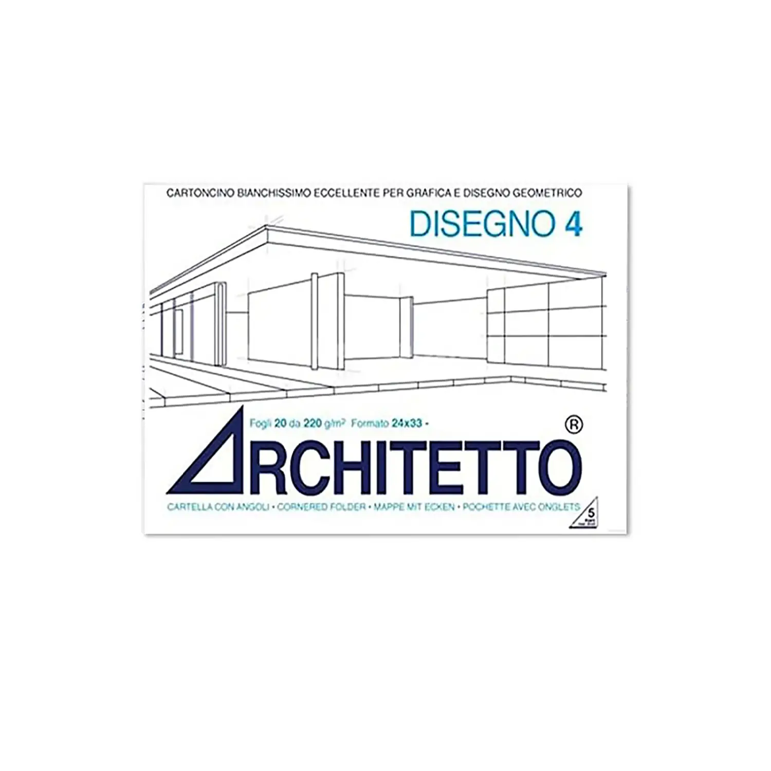 Album Disegno Architetto 4 24x33 Fogli 20 Ruvido - Carta e cartoncino