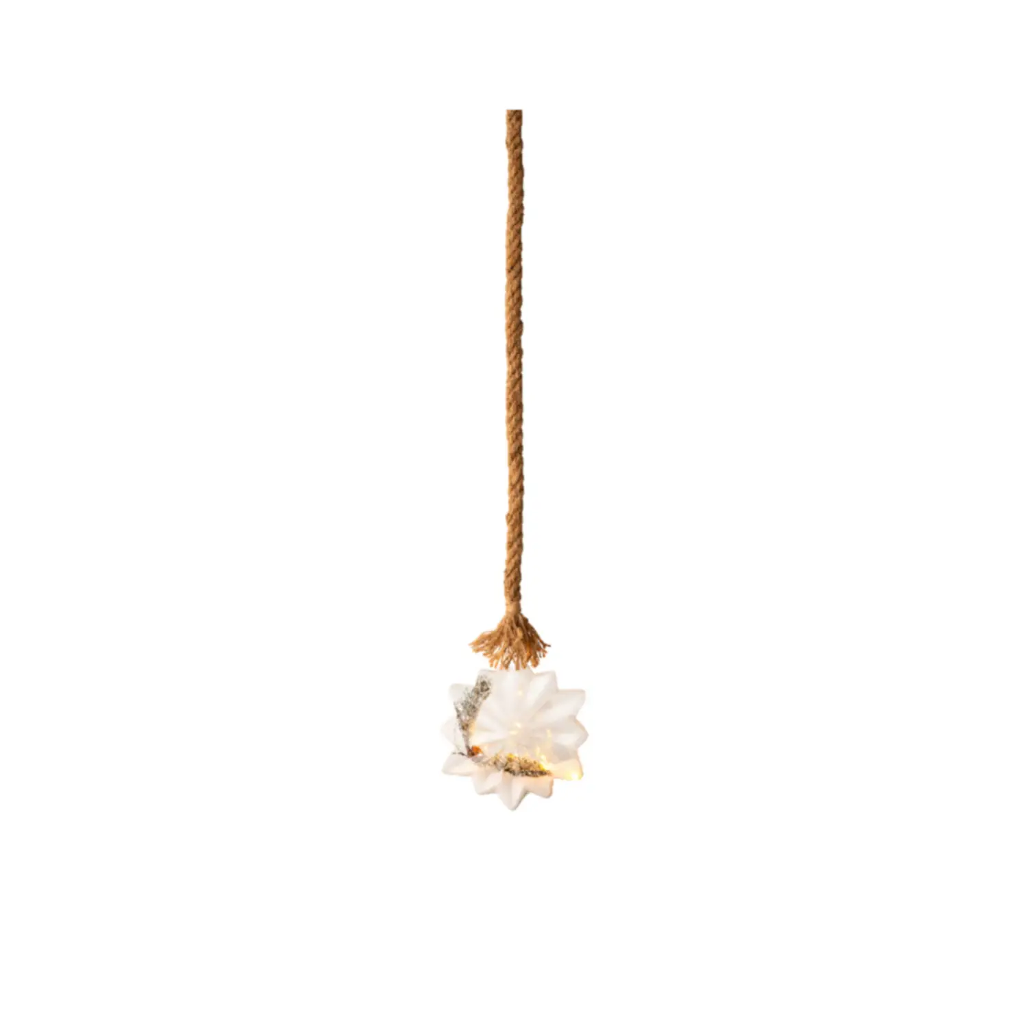Micro LED Stella Interna Trasparente Diametro 25 cm - addobbi casa