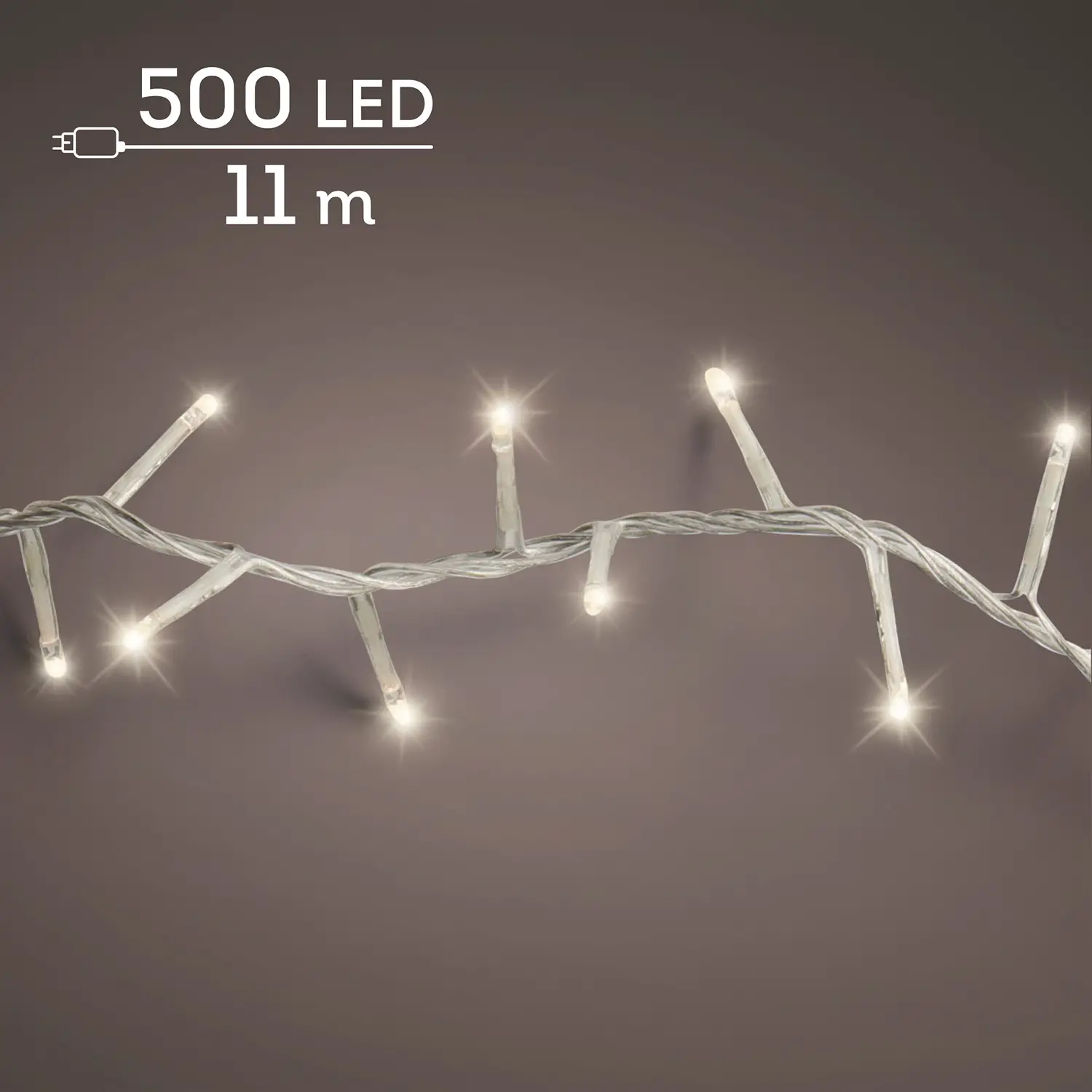 Lumineo Compact Twinkle 500 LED Bianco Caldo 11 m - luci