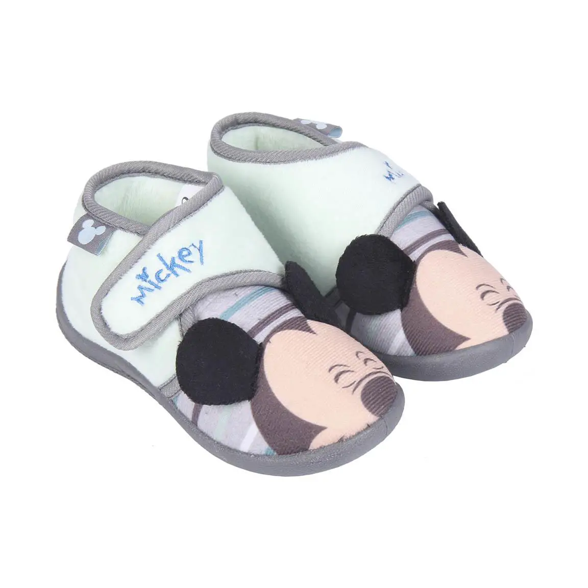 Mickey 3D Pantofole Stivaletto Medio T24 Light Green - biancheria casa