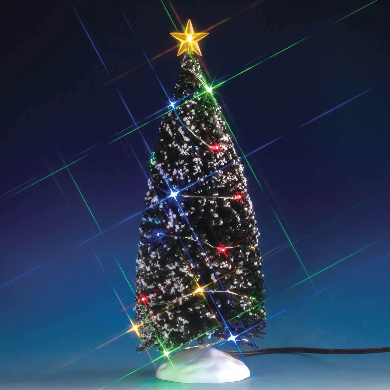 Albero Natalle Sempreverde Luce Multicolor Grande - scene e villaggi