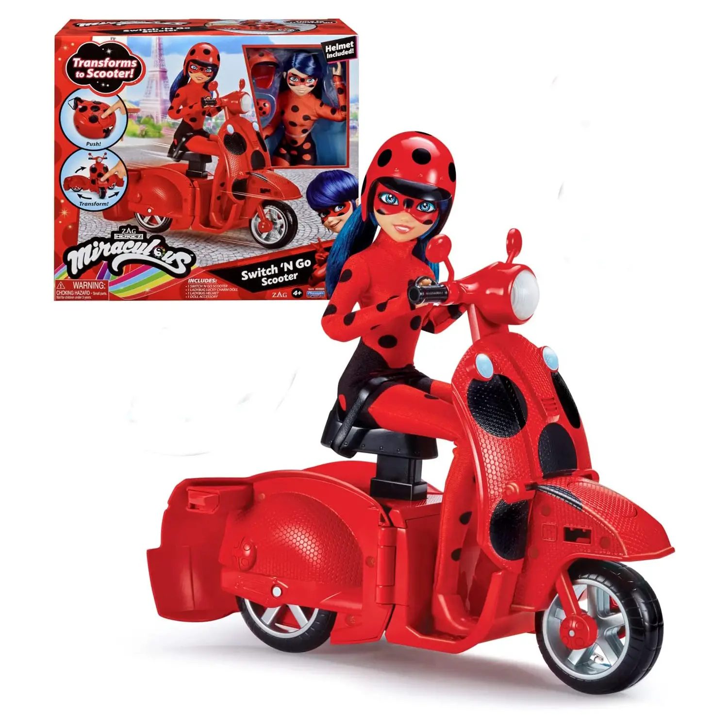 Miraculous Scooter Trasformabile Con Bambola 26Cm - collezionabili bambina