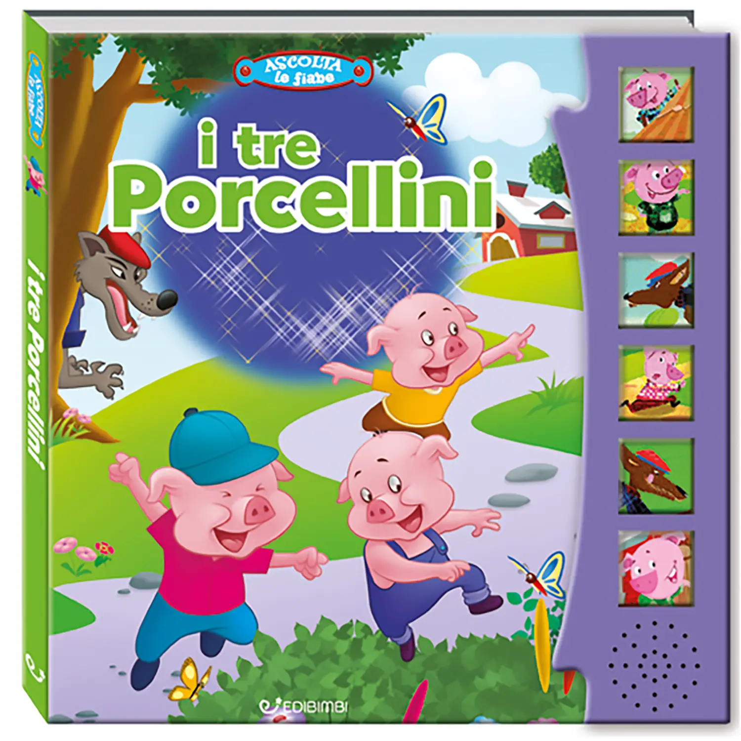 Ascolta le Fiabe n.E Tre Porcellini - Prima biblioteca