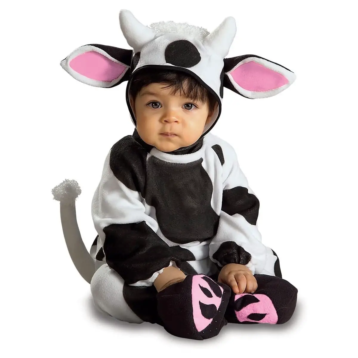 Costume Piccola Mucca - Taglia T per Bambini 1/2 Anni - abiti bambino e bambina
