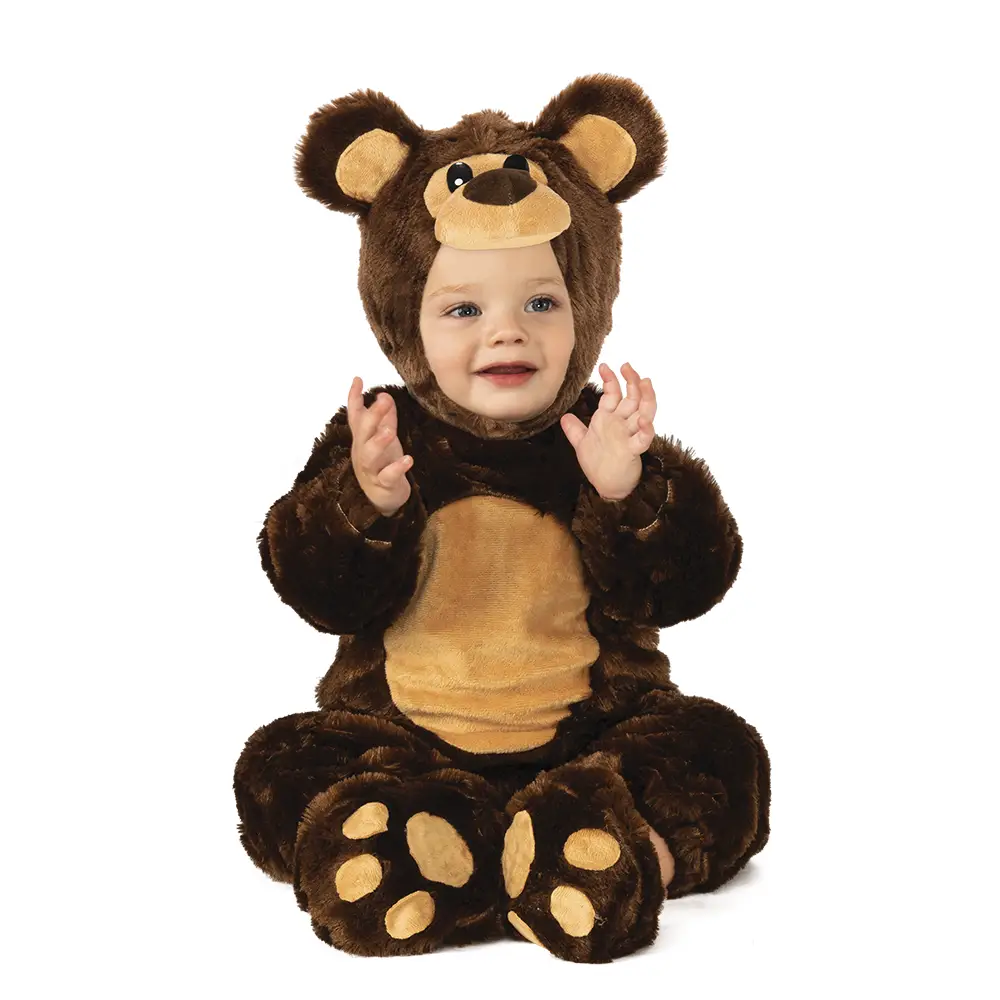 Costume Orsetto Teddy - Taglia T per Bambini 1/2 Anni - abiti bambino e bambina