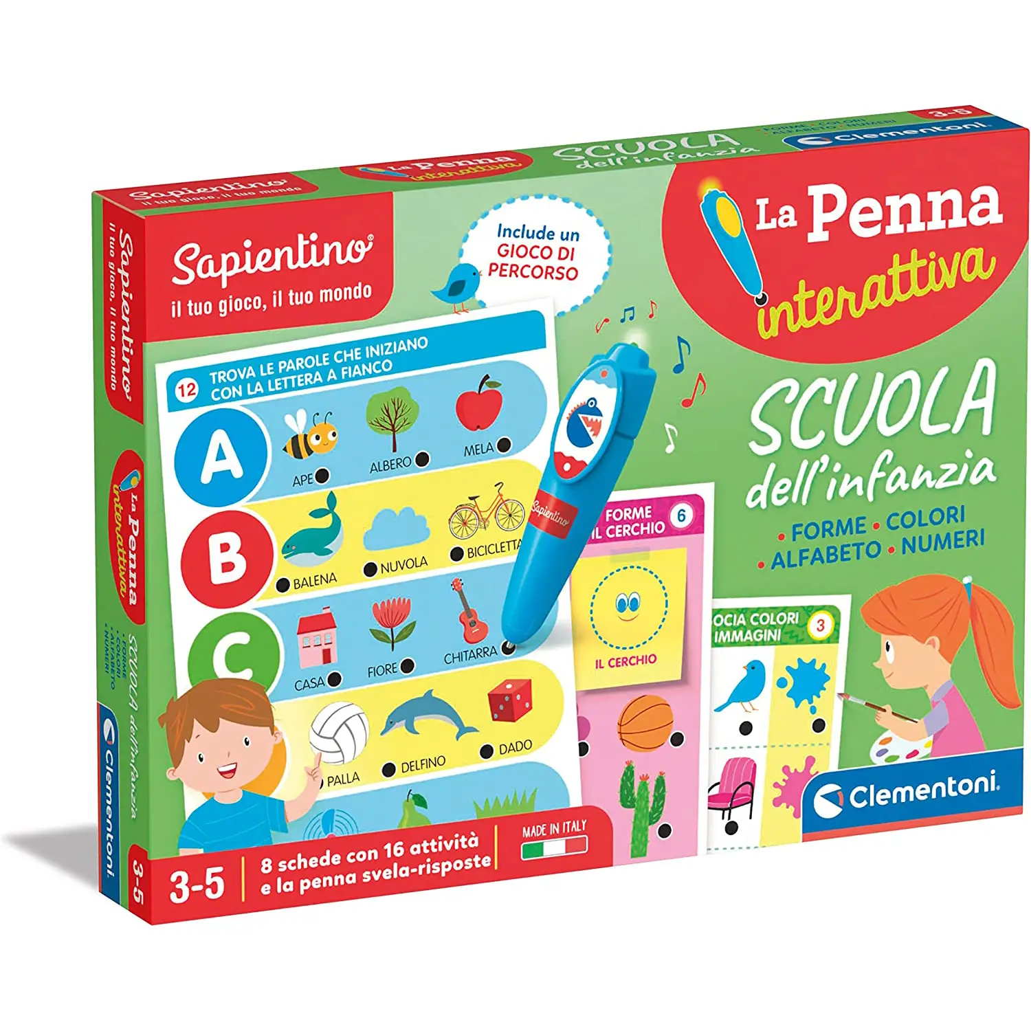 Sapientino Scuola Dell'infanzia Forme Colori Alfabeto e Numeri - sapientino