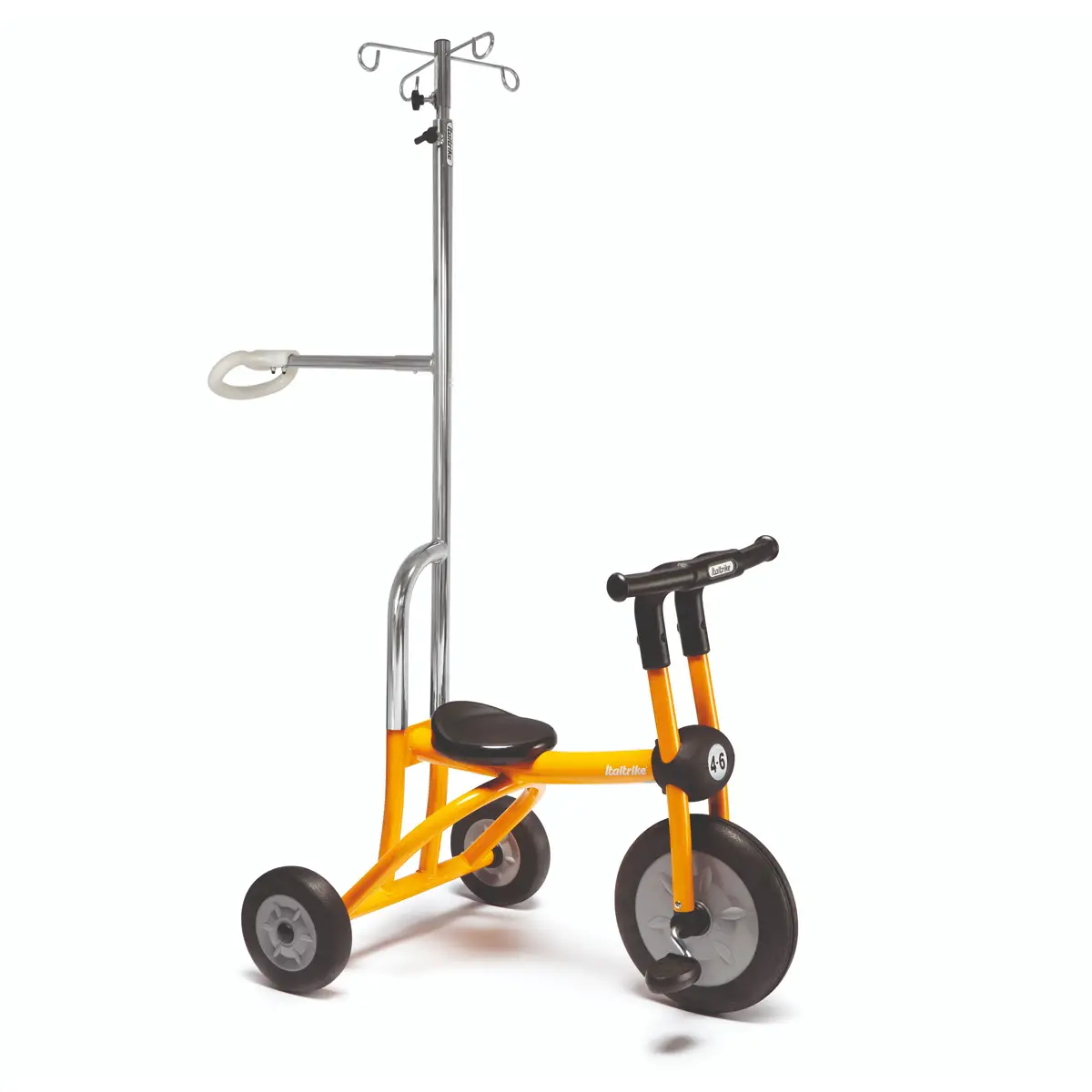 TRICICLO PILOT 300 ZERO LIMIT YELLOW CON ASTA PORTA FLEBO - Banchi antropometrici