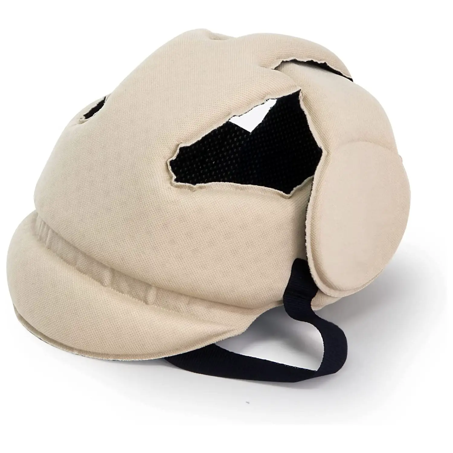 CASCHETTO DI PROTEZIONE PER GATTONAMENTO PRIMI PASSI NEONATO COLORE BEIGE • CRAWLING HELMET - sicurezza casa