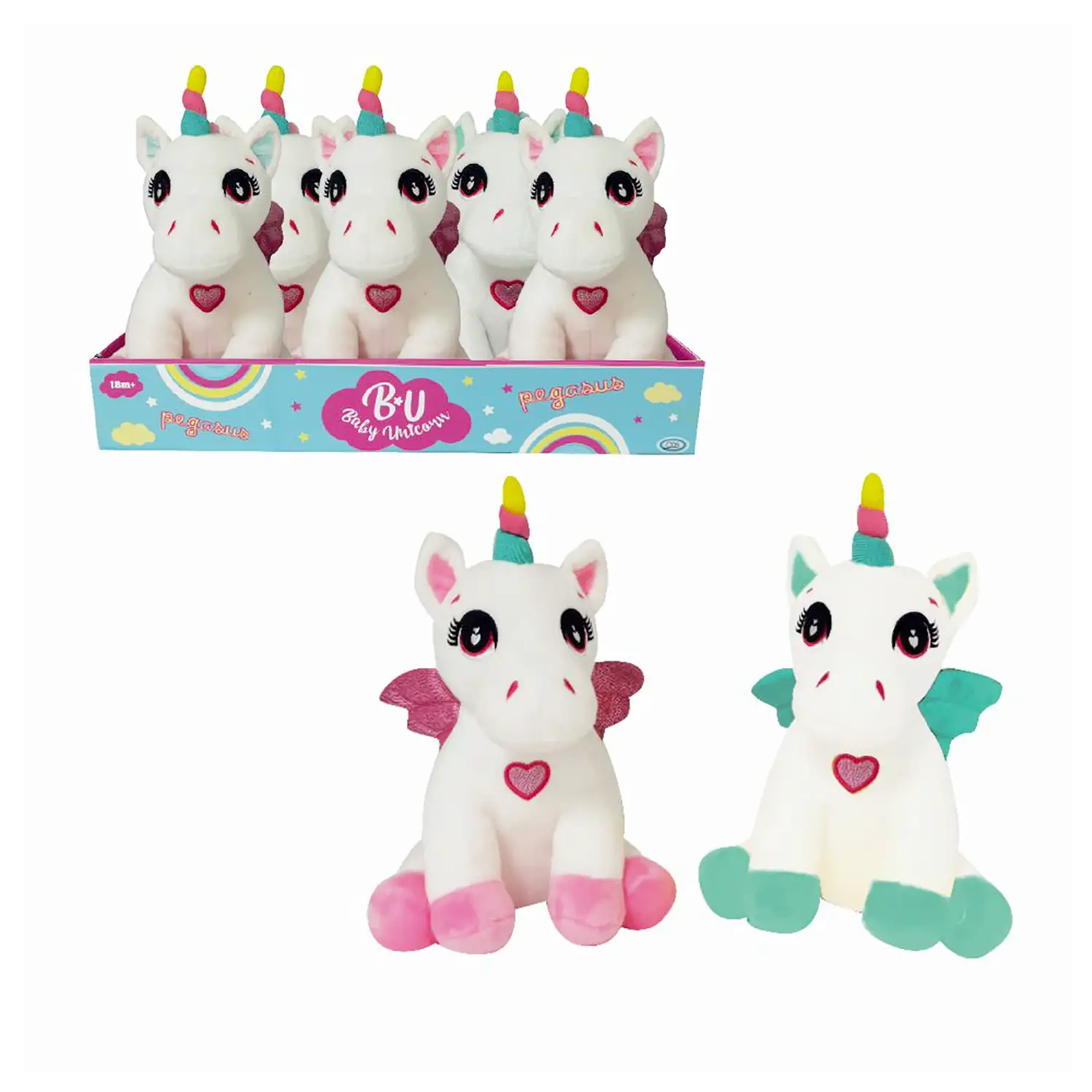My VIP Baby Unicorn Pegasus - Peluche cm 25 - peluches 0/36 mesi