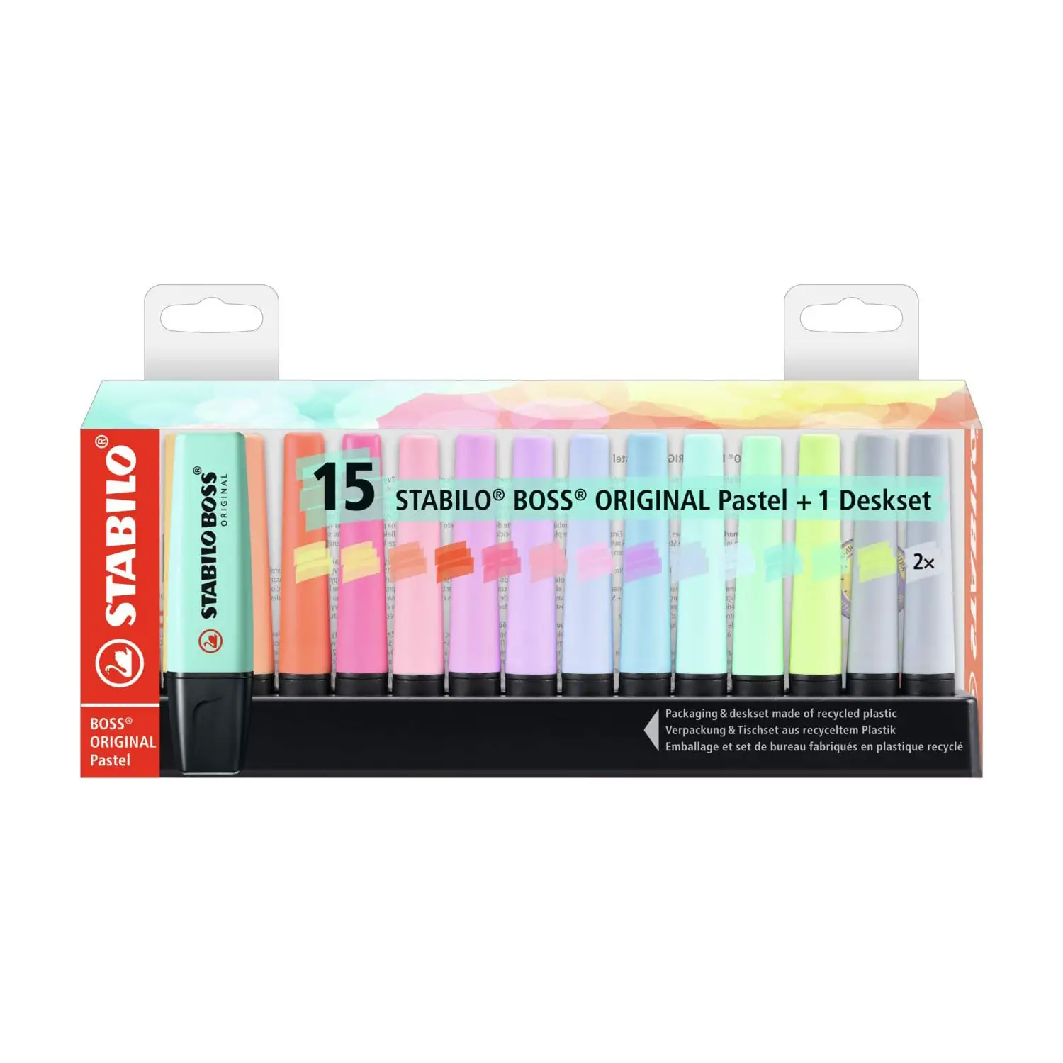 Stabilo Boss Original Pastel Desk 15 Colori - penne pennarelli ufficio