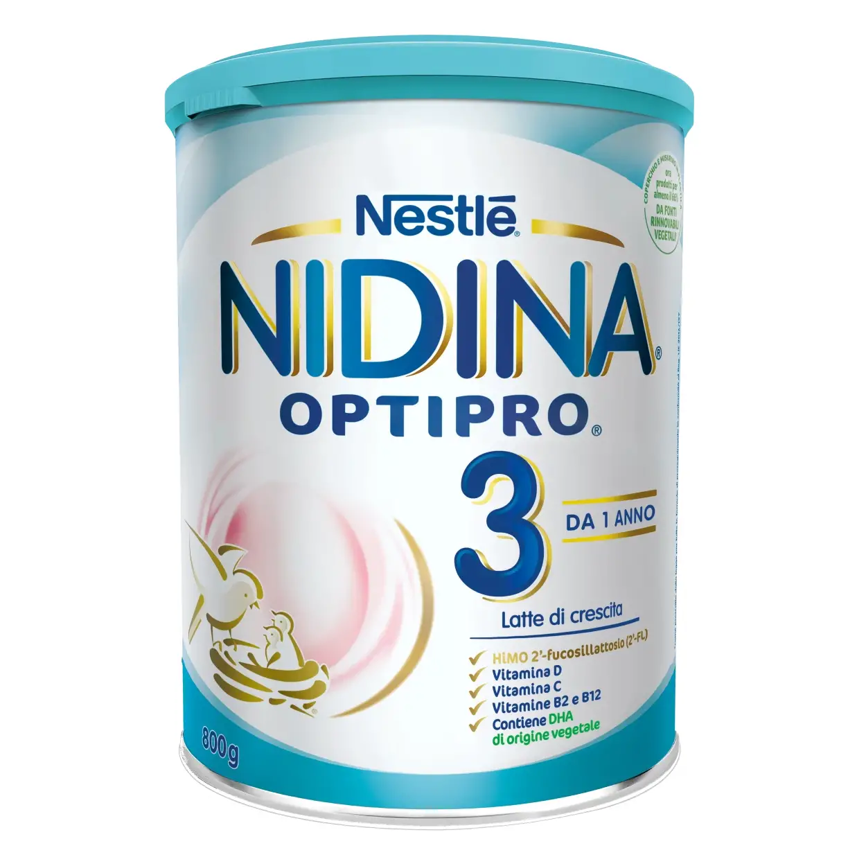 Latte Nidina Optipro 3 Crescita Polvere 800 gr. - latti artificiali