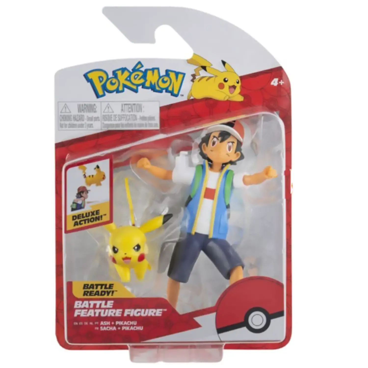 Pokemon Personaggio con Funzione: Ash & Pikachu - action figures ed accessori