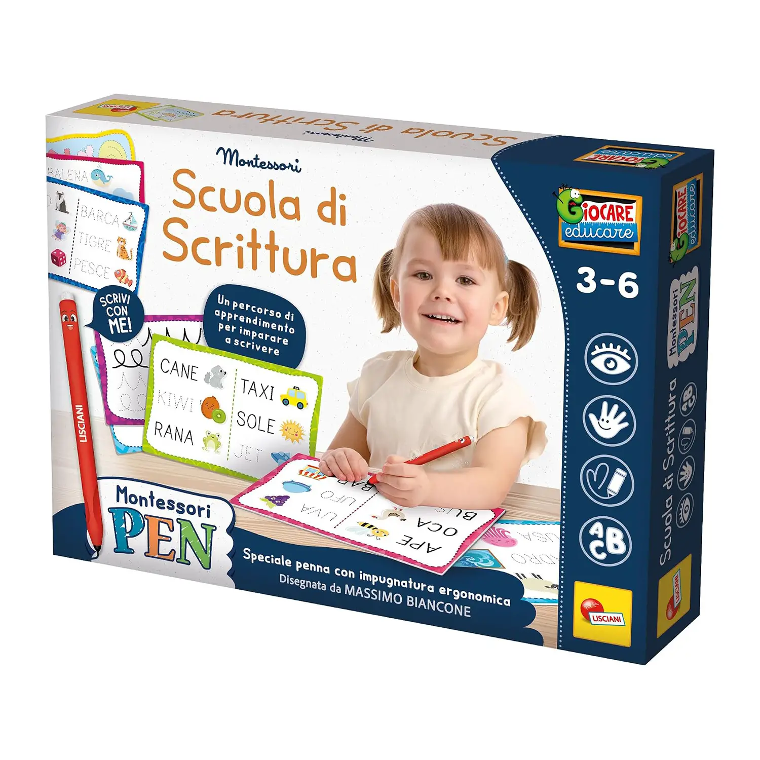 Lisciani Montessori Pen Scuola Scrittura - Primi giochi