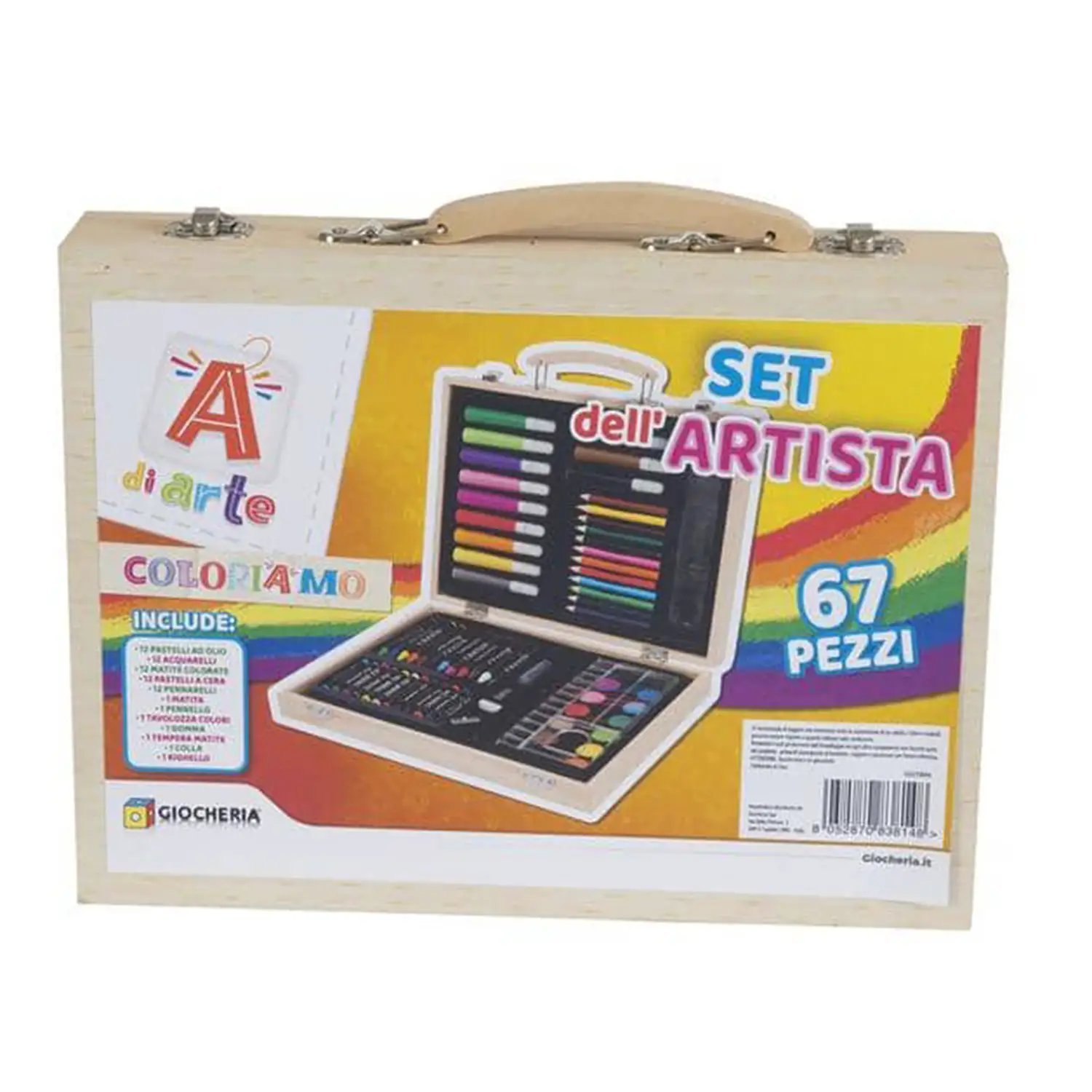 Set Dell'artista A di Arte 67 pezzi - creatività