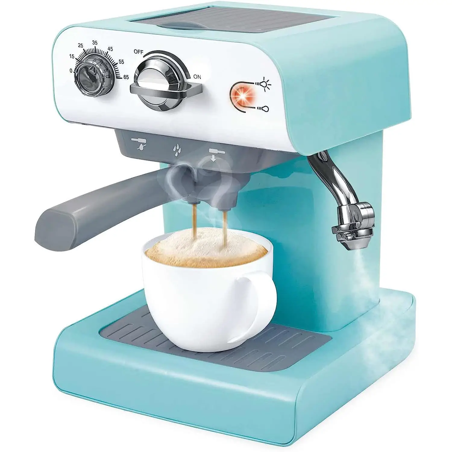 Giochi di Casa - Macchina del Caffè Interattiva con Carrello Coffee Set - Alimenti, mercatini, stoviglie