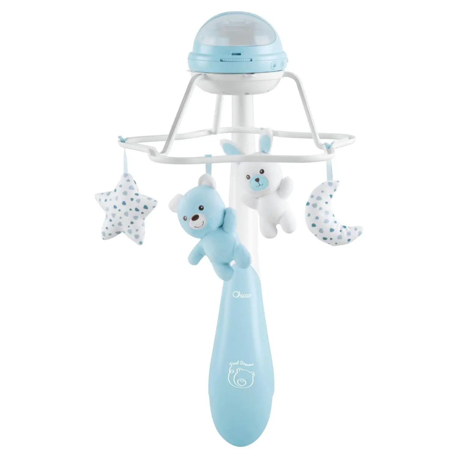 Chicco First Dreams Rainbow Cot Mobile Blue – Giostrina Musicale Evolutiva 3-in-1 - giochi da viaggio