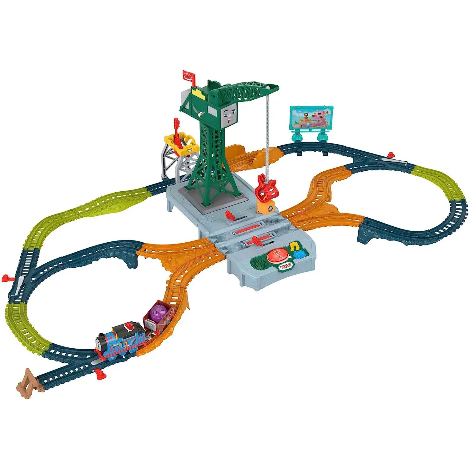 Thomas & Friends Playset Cranky set con pista e 3 personagg HRC47 - Primi giochi