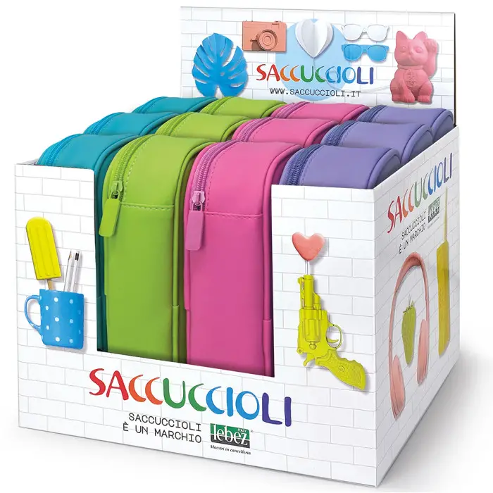 Sccuccioli Astuccio Bustina Round Maxi Colors 24x6x11 - bauletti tombolini bustine