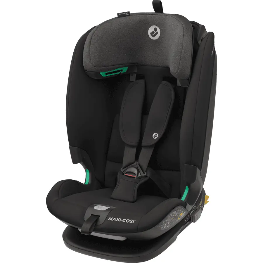Maxi-Cosi Seggiolino Auto Titan Plus i-Size Authentic Black - bambini 76-150 cm (15m-12anni)