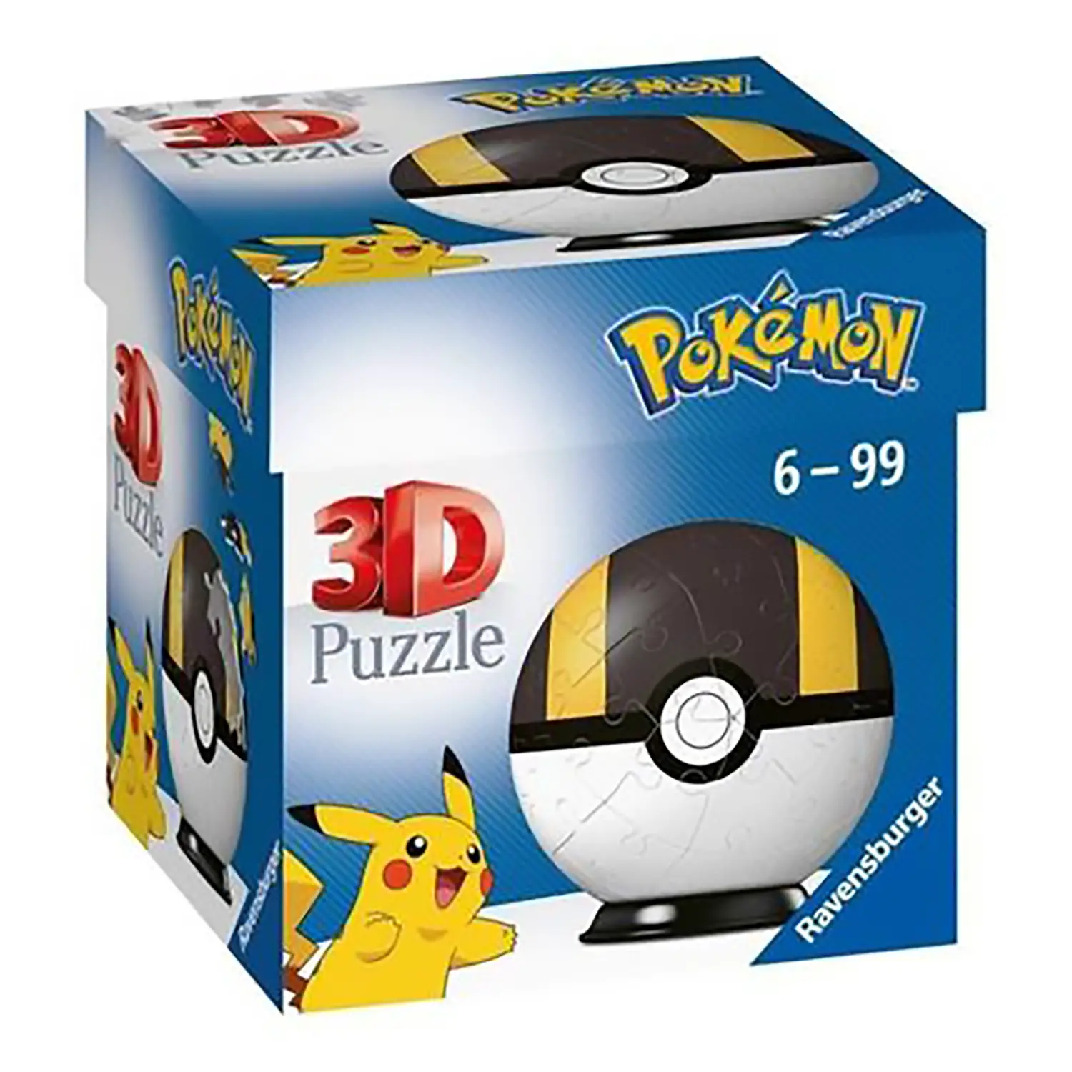 Puzzle 3D Pokeball Nera - puzzle 3d