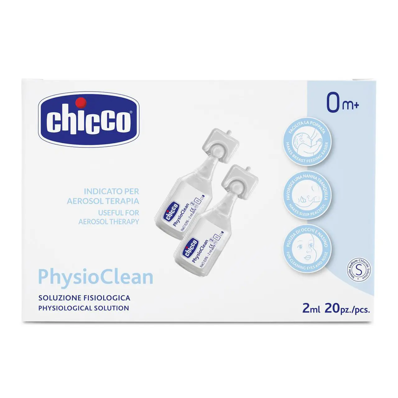 Soluzione Fisiologica Physioclean 2 ml 20 Pezzi - igiene