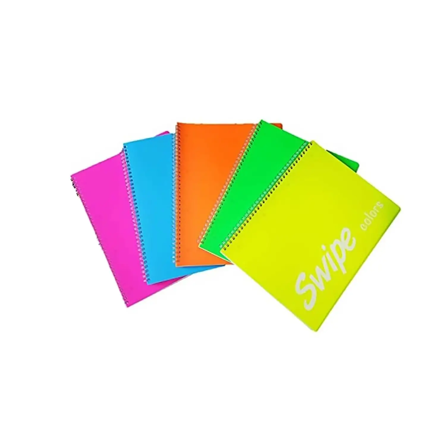 Quaderno Maxi Spiralato Swipe Colors – Copertina PPL con 4 Divisori – Rigatura 1 Rigo - Cancelleria varia