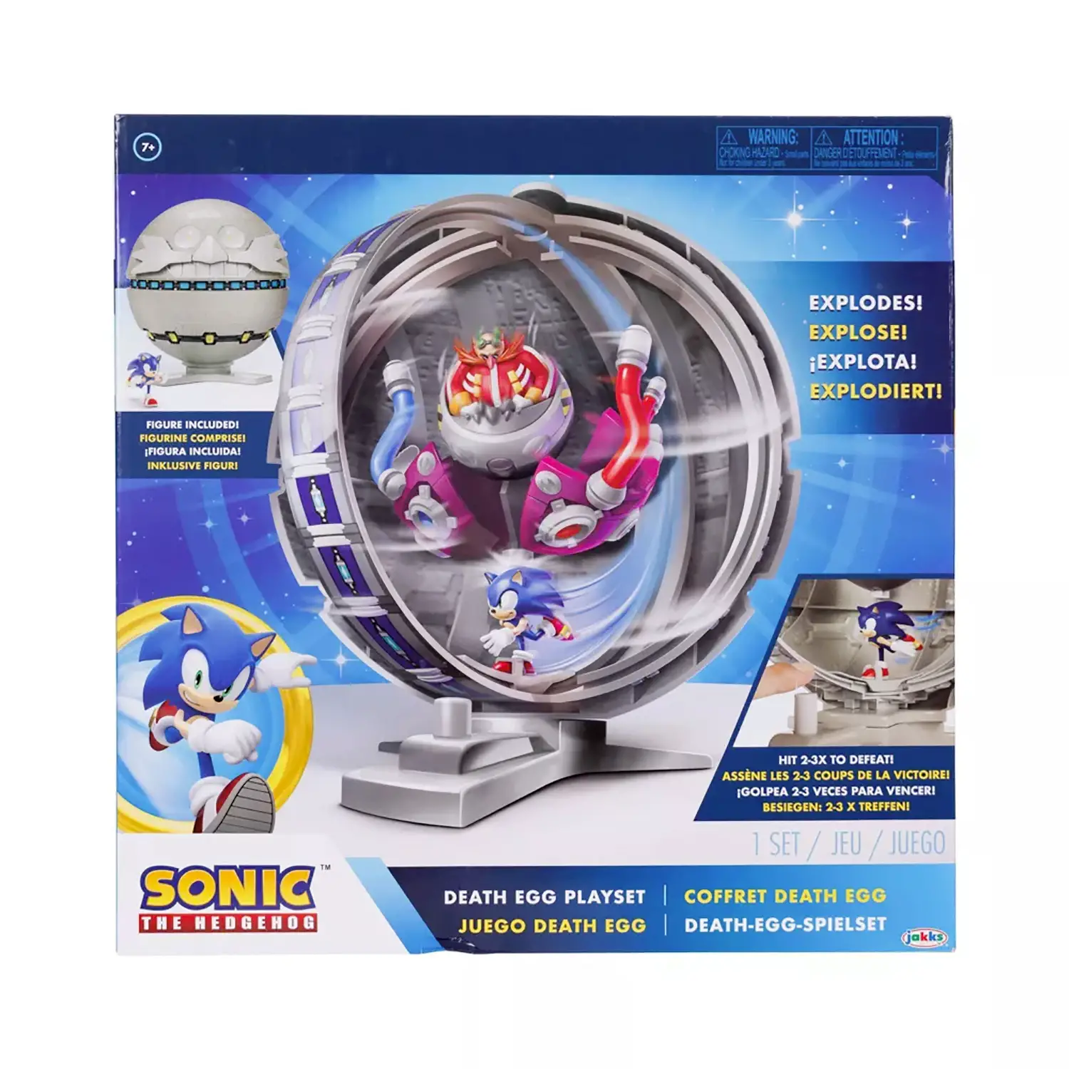 Sonic Death Egg playset con personaggio articolato 6 cm - play set