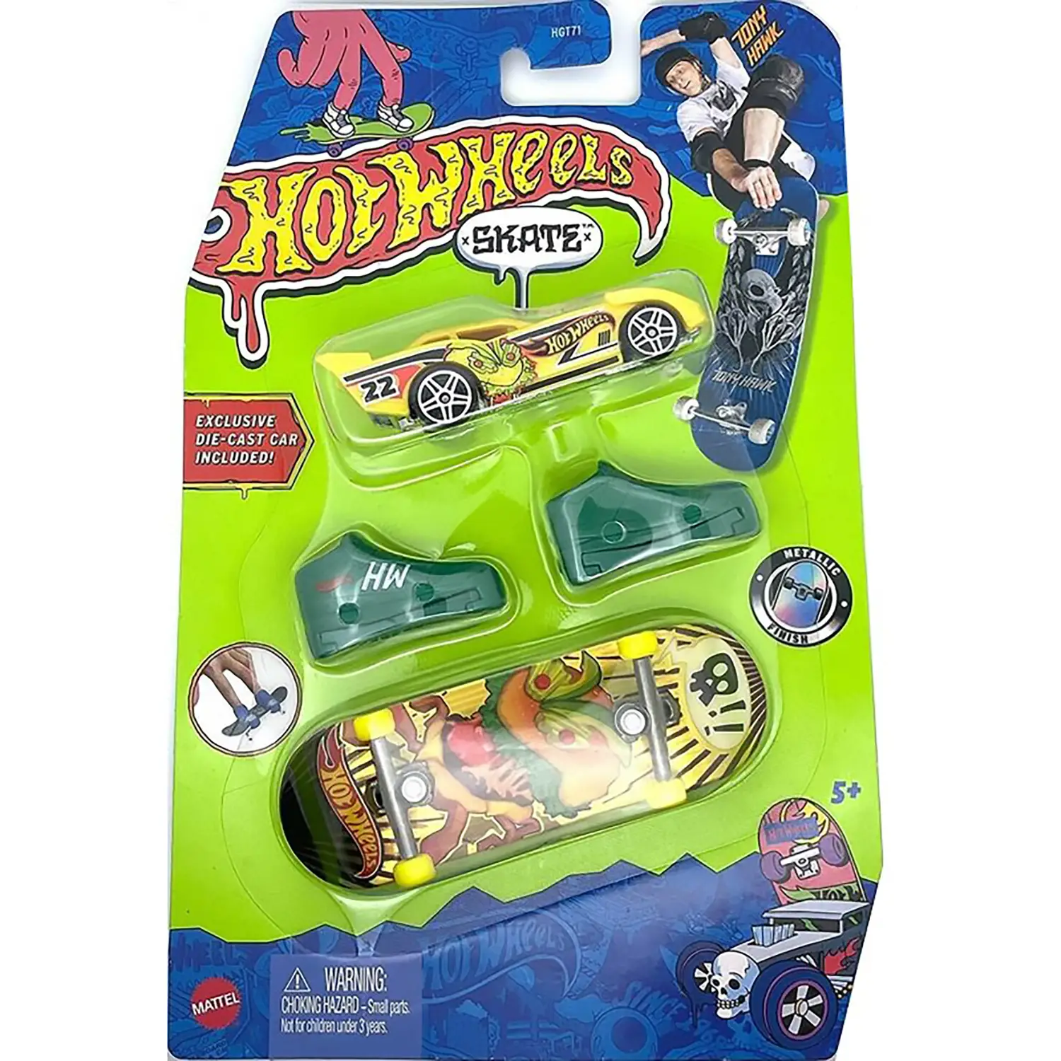 Ot Wheels Skate Collector Skate + Veicolo Giallo - modellini